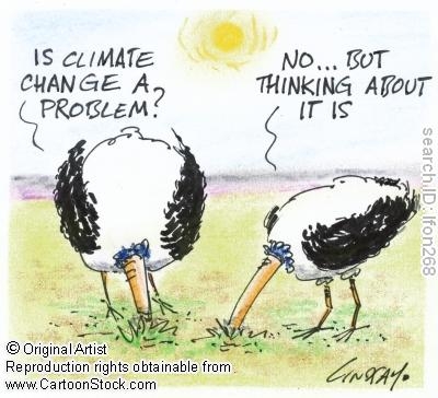 struisvogelpolitiek klimaatverandering